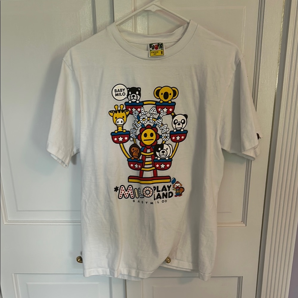 Bape White Short Sleeve Tees